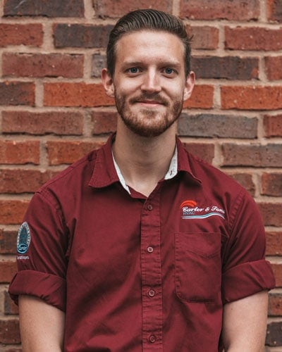 Carter & Sons HVAC employee; Zac Nesbitt.